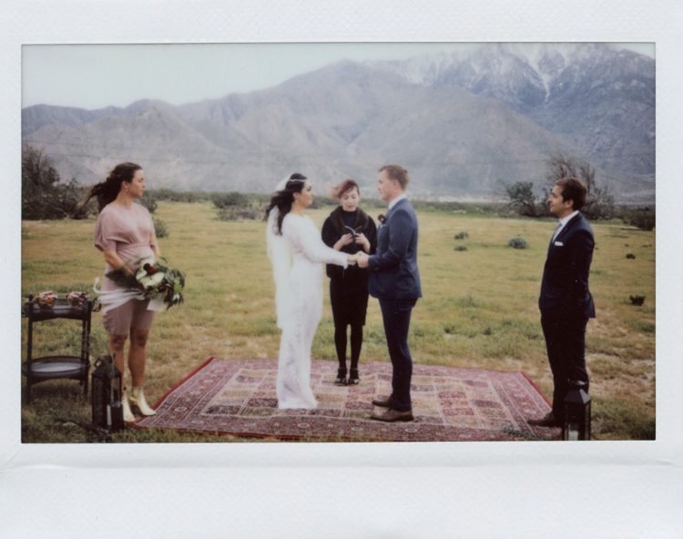 outdoor palm springs wedding ceremony photographer