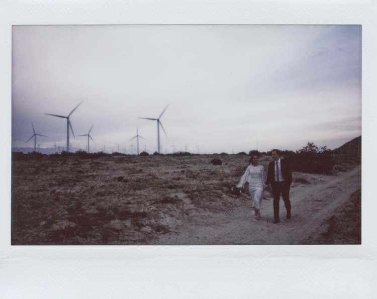 outdoor palm springs elopement photographer windmill