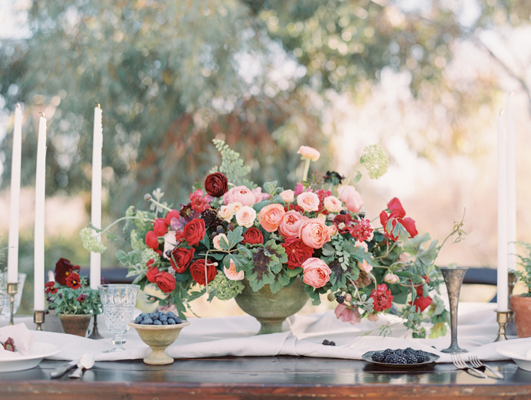 graceful romantic intimate tuscan inspired wedding tablescape