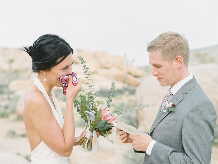 emotional moments during elopement ceremony
