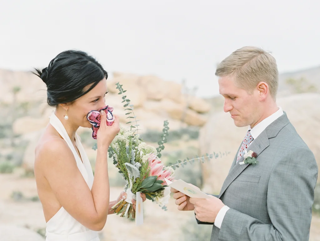 elopement ceremony joshua tree national park