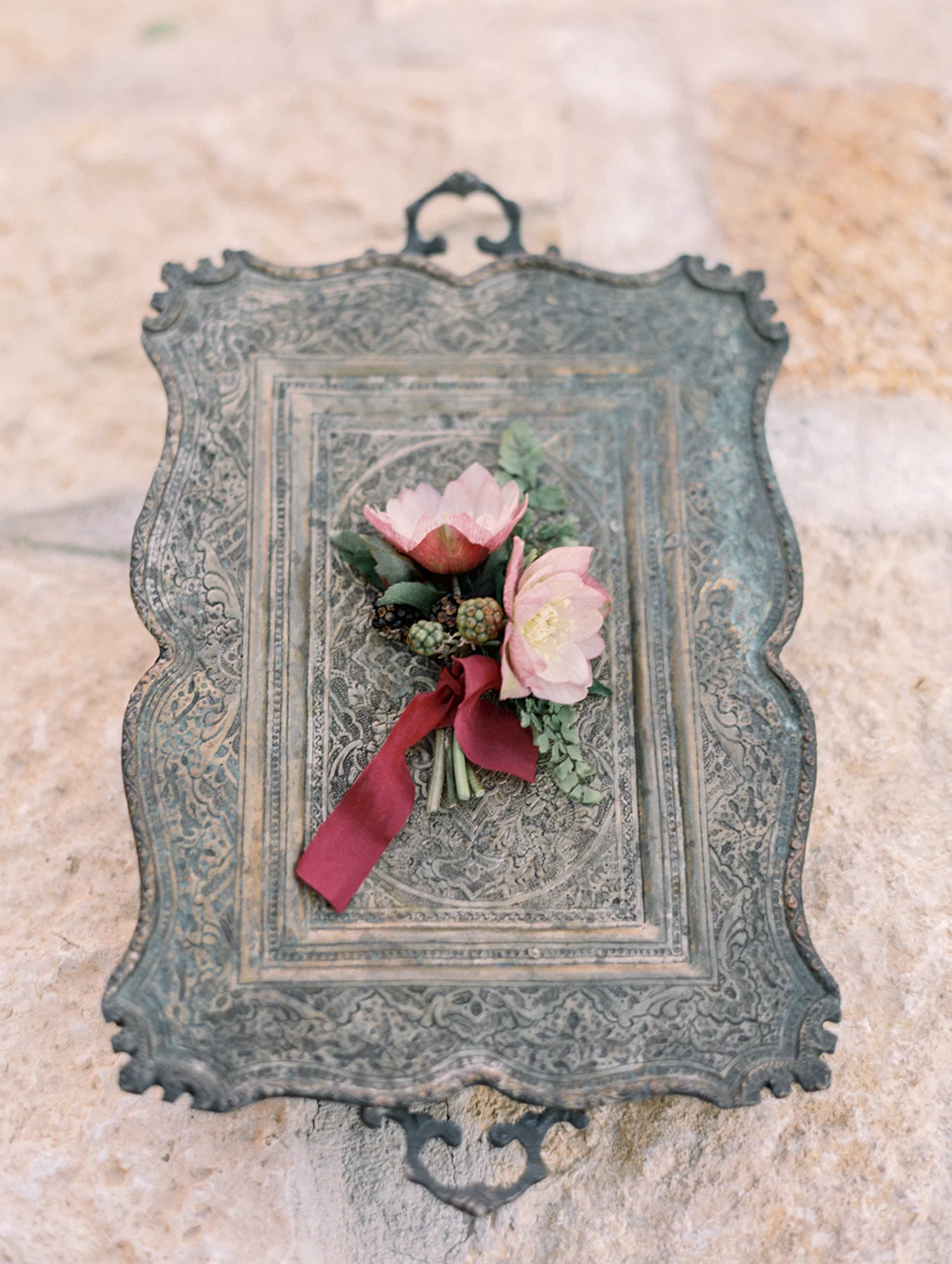 tuscan inspired wedding florals