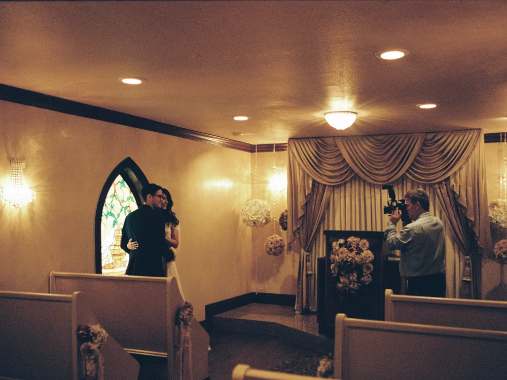modern las vegas elvis wedding