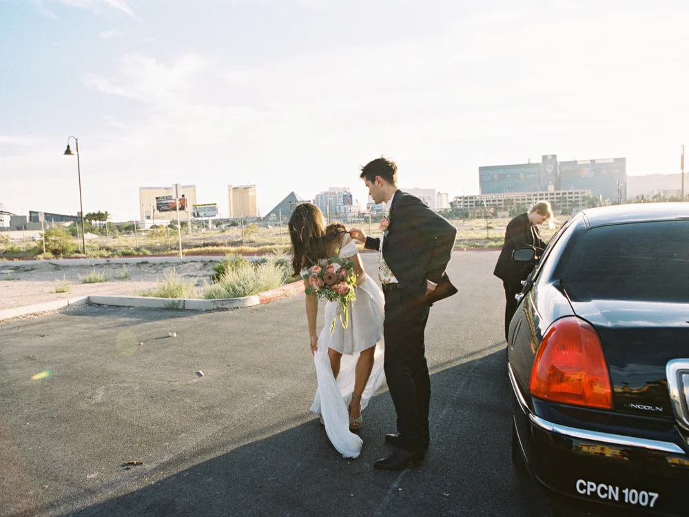 modern downtown las vegas elopement