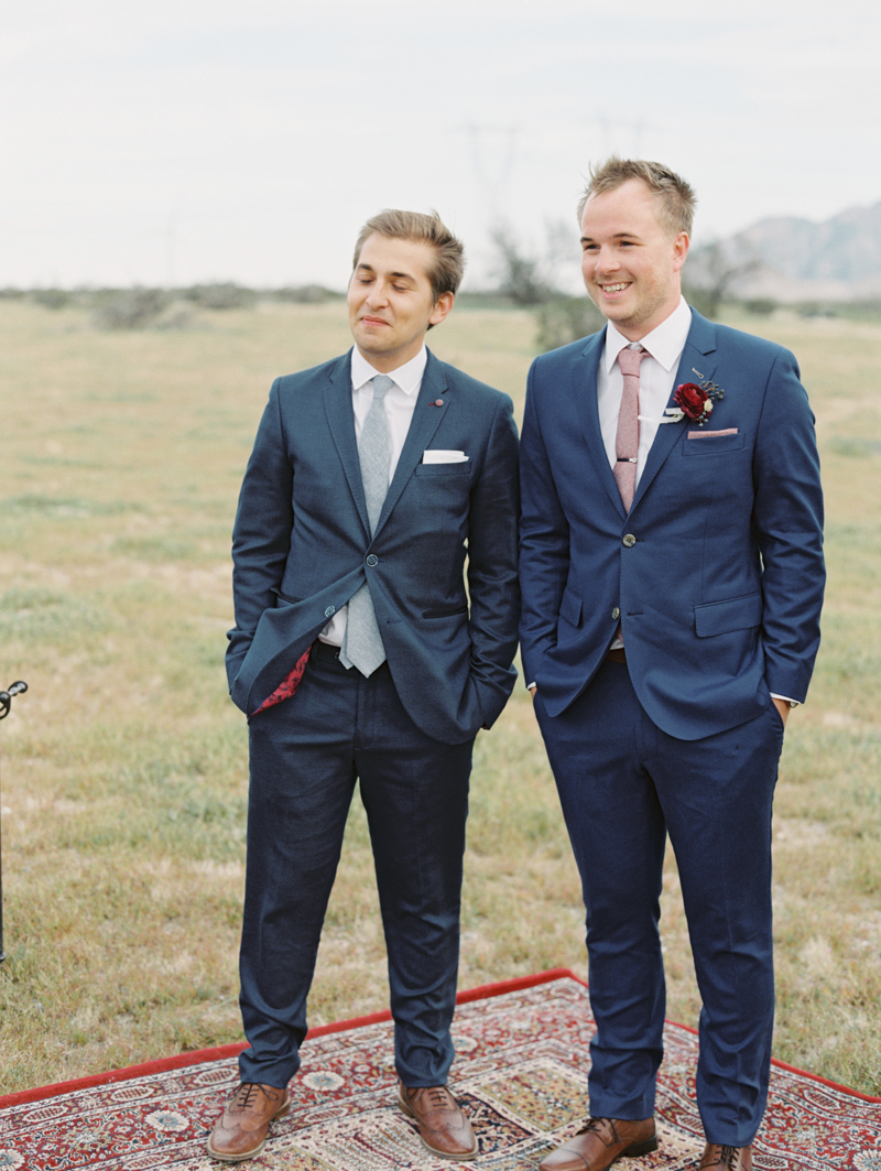 groom waiting to see his bride