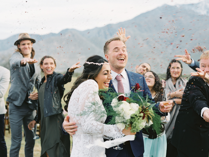 palm springs wedding with confetti - gaby j photography