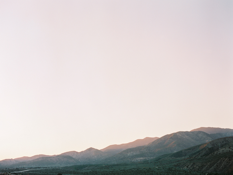 sunset in palm springs