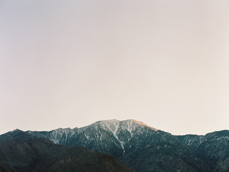 san jacinto mountains during sunset