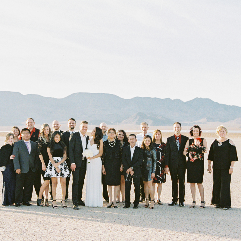 las vegas dry lake bed wedding