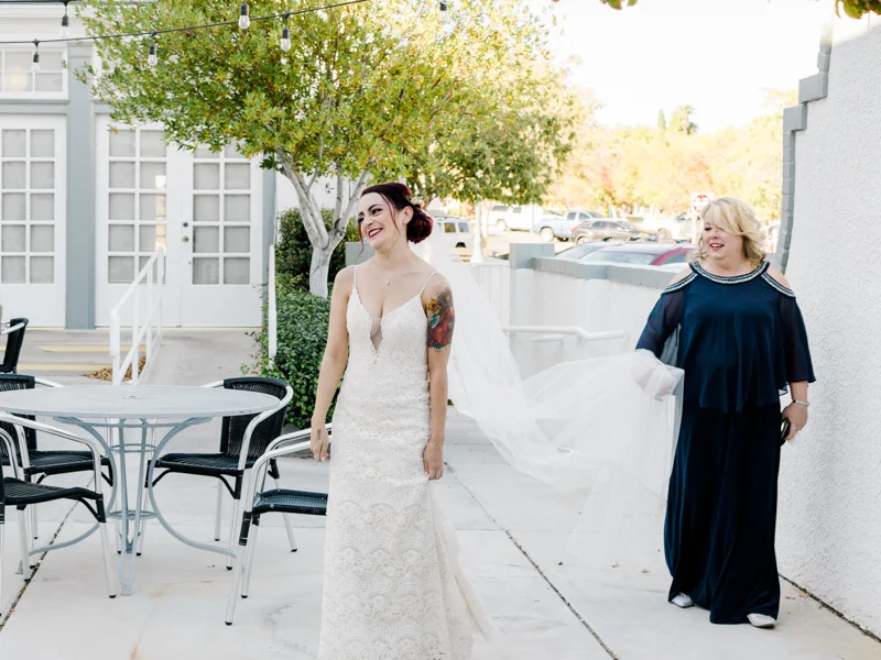 bride seeing groom for the first time
