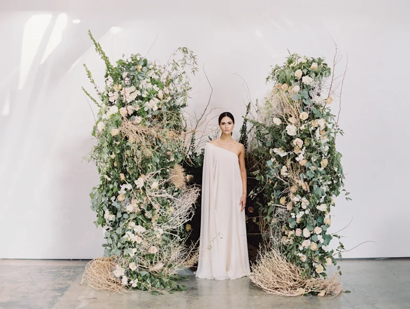 flower cave wedding altar - las vegas wedding photographer Gaby J Photography