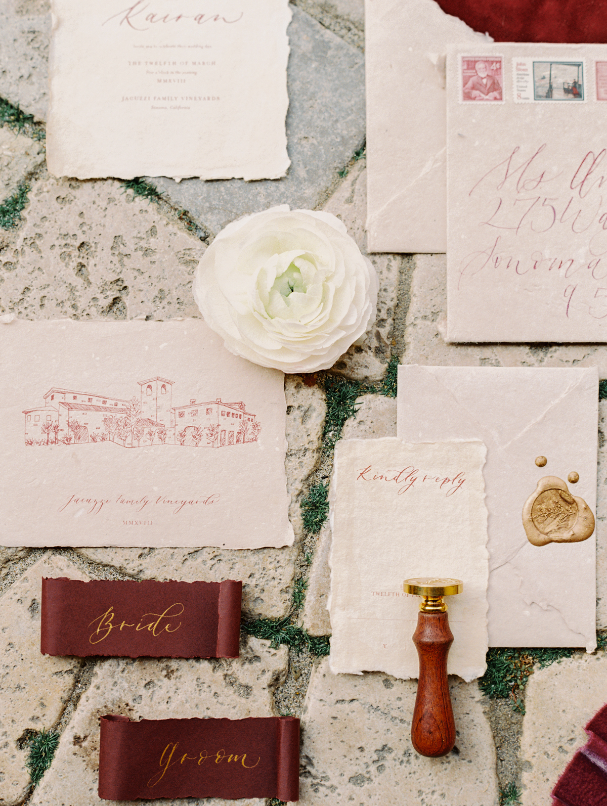 custom made wedding invitations with calligraphy