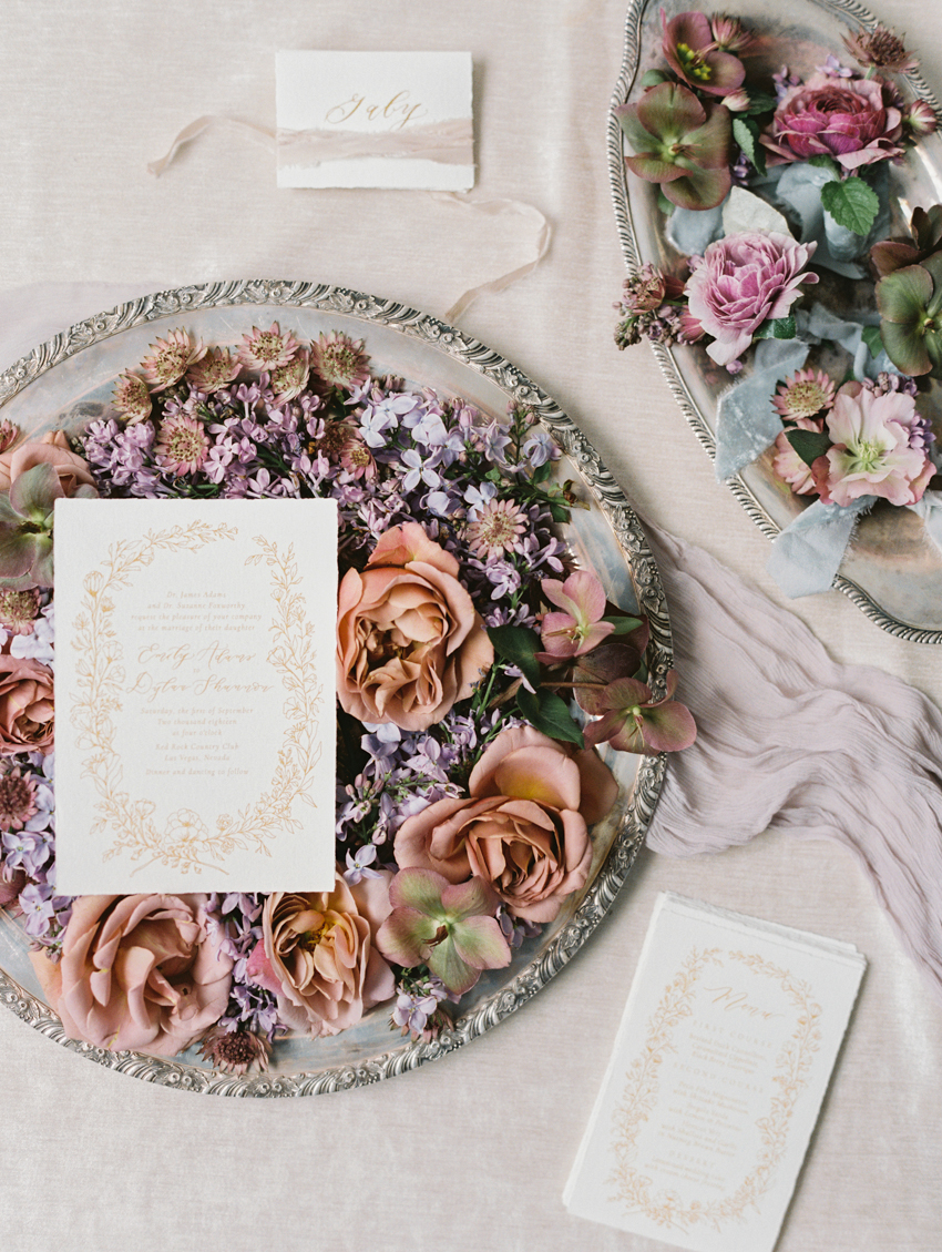 garden inspired wedding invitations