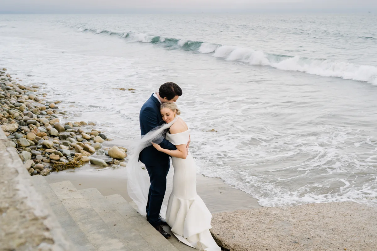 santa barbara beach wedding photography
