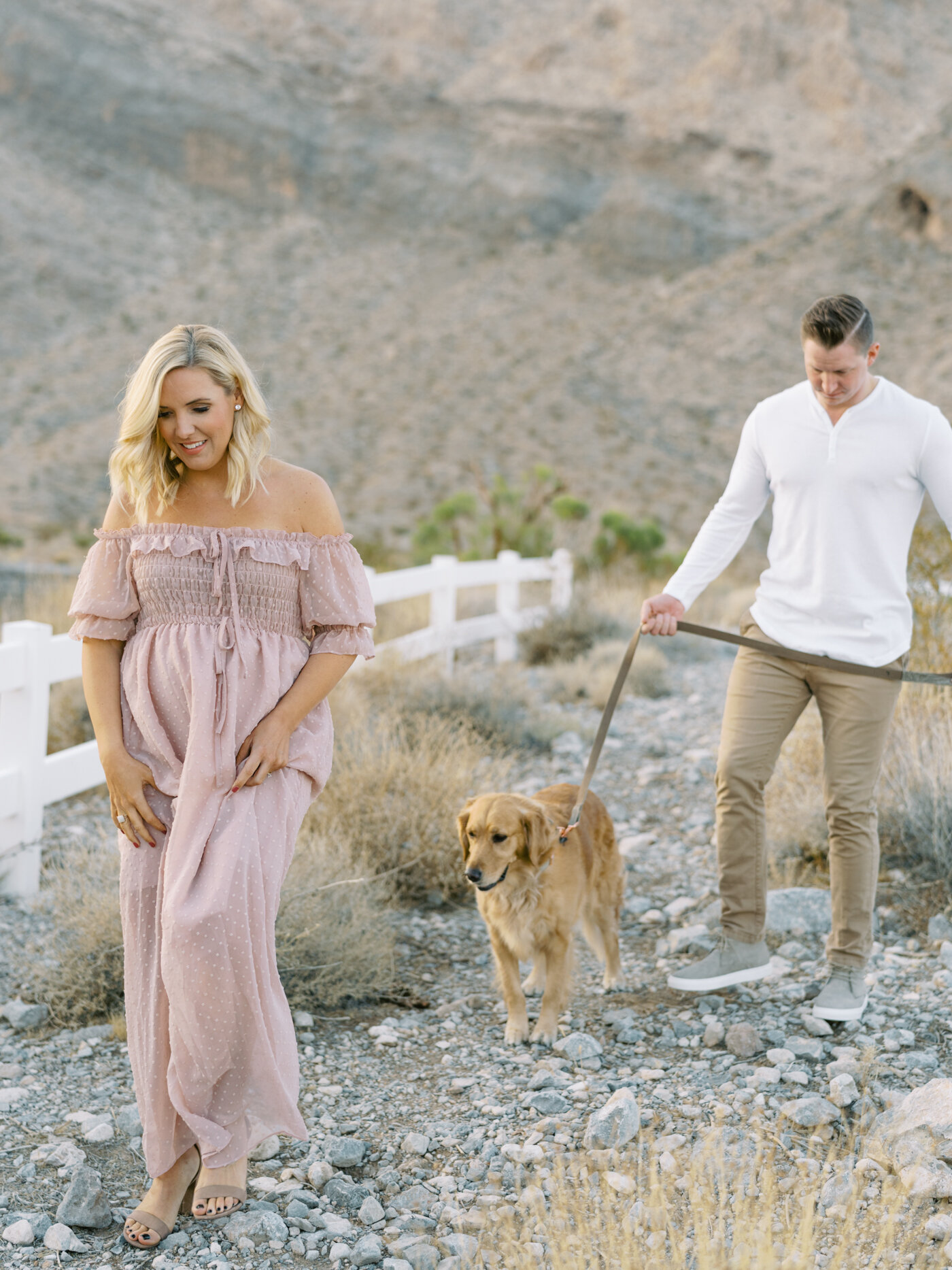 las vegas family photography with dog