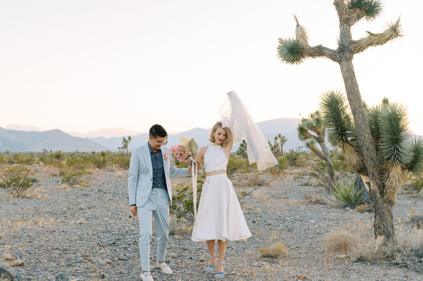 modern retro inspired wedding