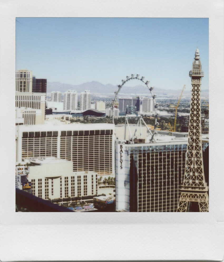 las vegas on polaroid