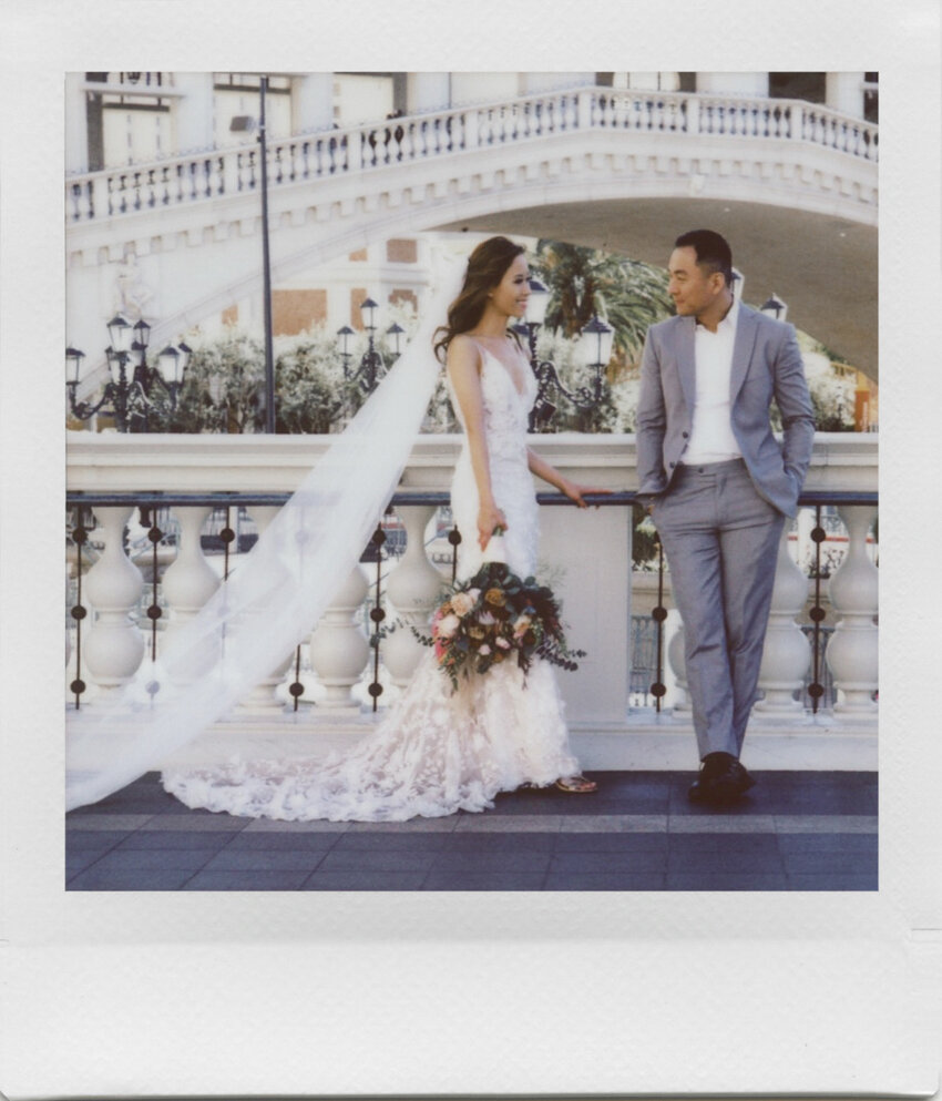 las vegas wedding polaroid photographer