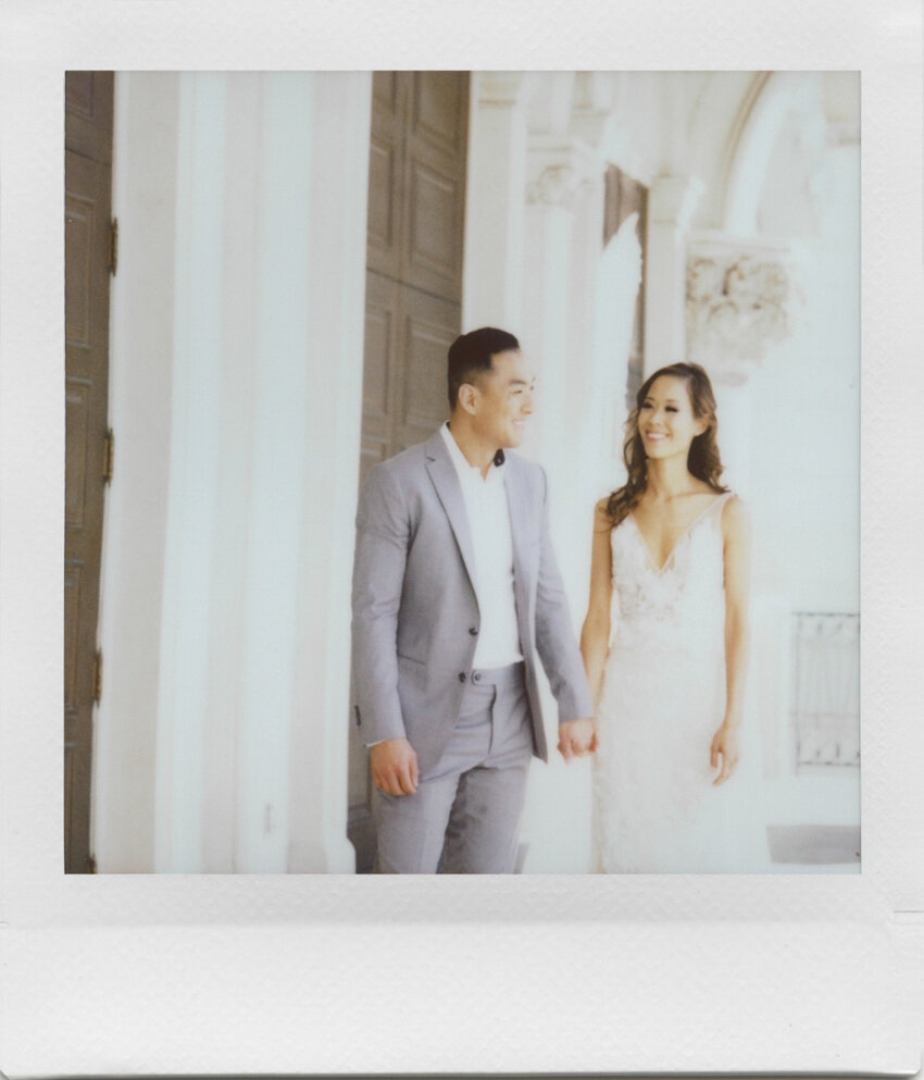 instax square wedding photo