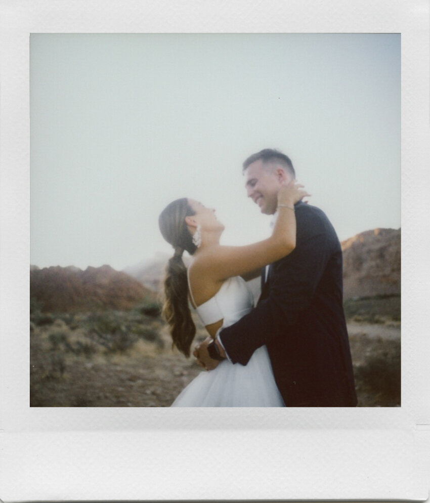 Las Vegas Polaroid wedding