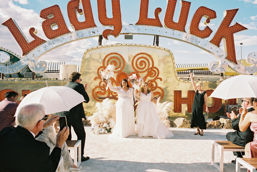 neon museum north gallery wedding