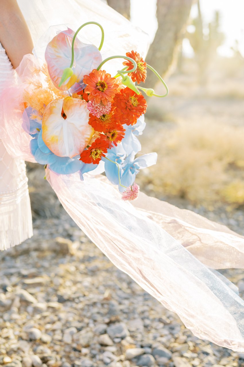lucid juliet colorful wedding bouquet