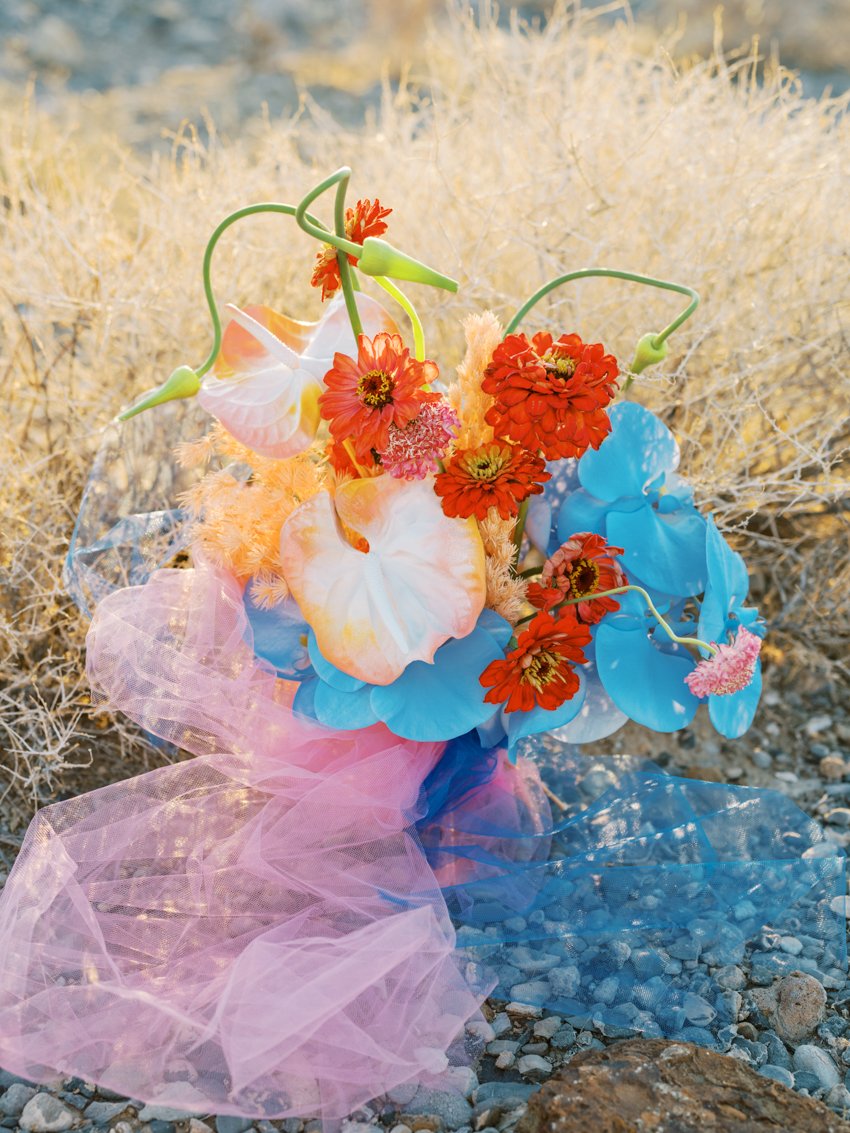 lucid juliet colorful wedding bouquet