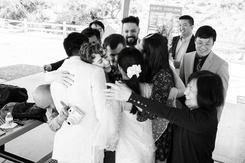 red spring boardwalk picnic wedding