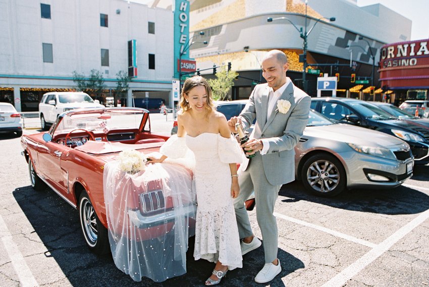 las vegas elopement on 35mm film