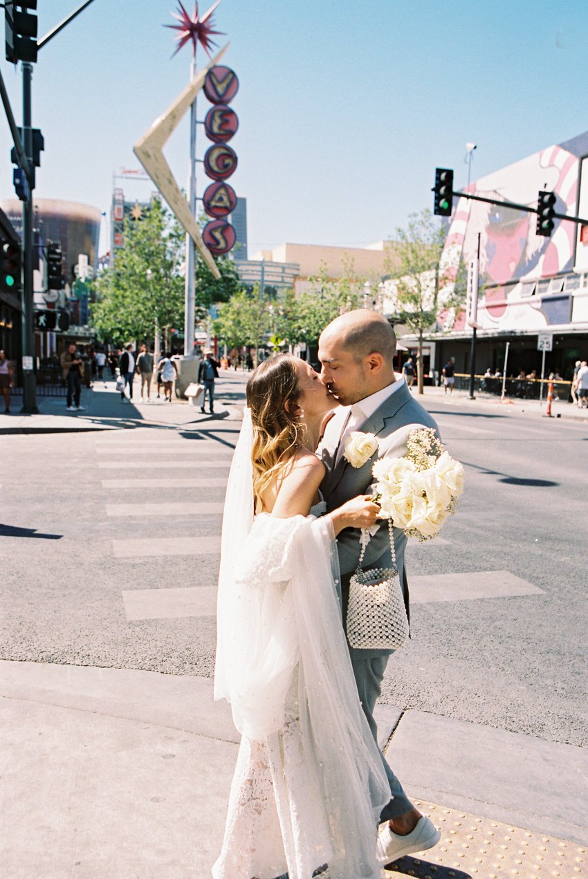 las vegas elopement photographer fremont street