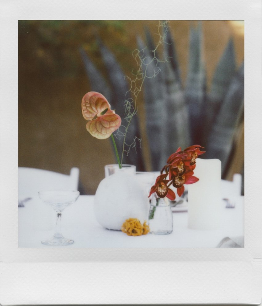 flowers on instax square