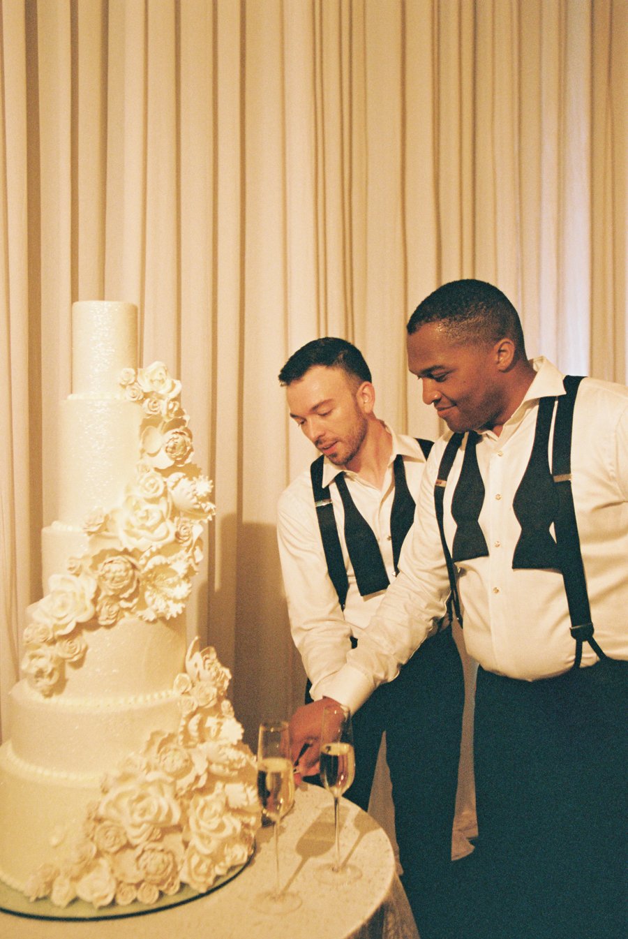 lgbtq wedding on 35mm film