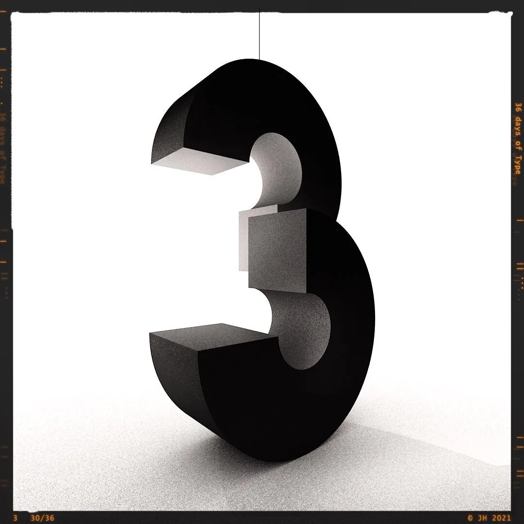 3
.
#36daysoftype #36days_3 #36daysoftype08 #type #letters #3d #c4d #design #abstract #minimalist #typematters #typetopia #typography #abc