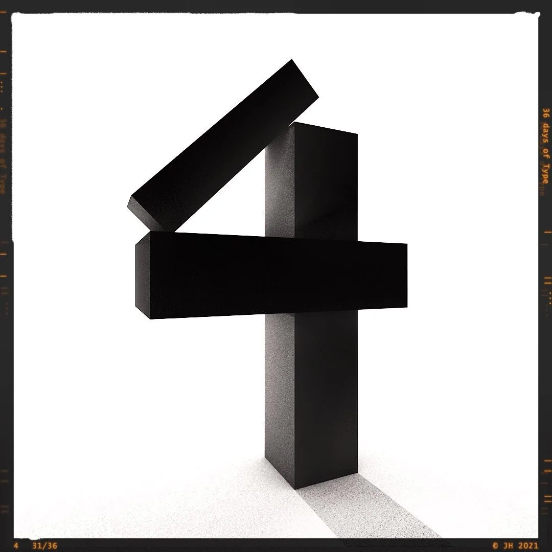 4
.
#36daysoftype #36days_4 #36daysoftype08 #type #letters #3d #c4d #design #abstract #minimalist #typematters #typetopia #typography #abc