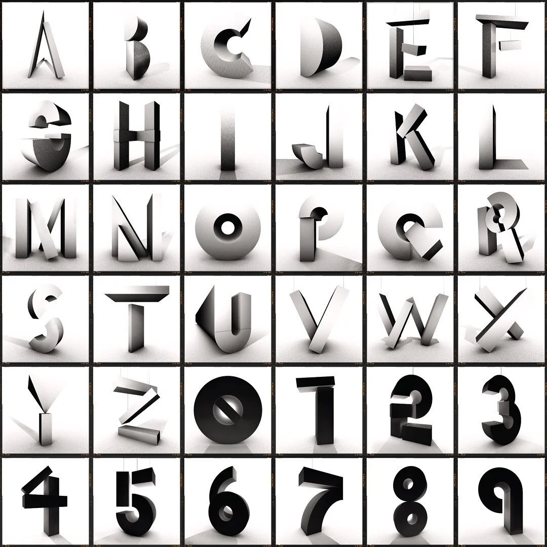 All 36. We made it!
.
#36daysoftype #36days_all #36daysoftype08 #type #letters #3d #c4d #design #abstract #minimalist #typematters #typetopia #typography #abc