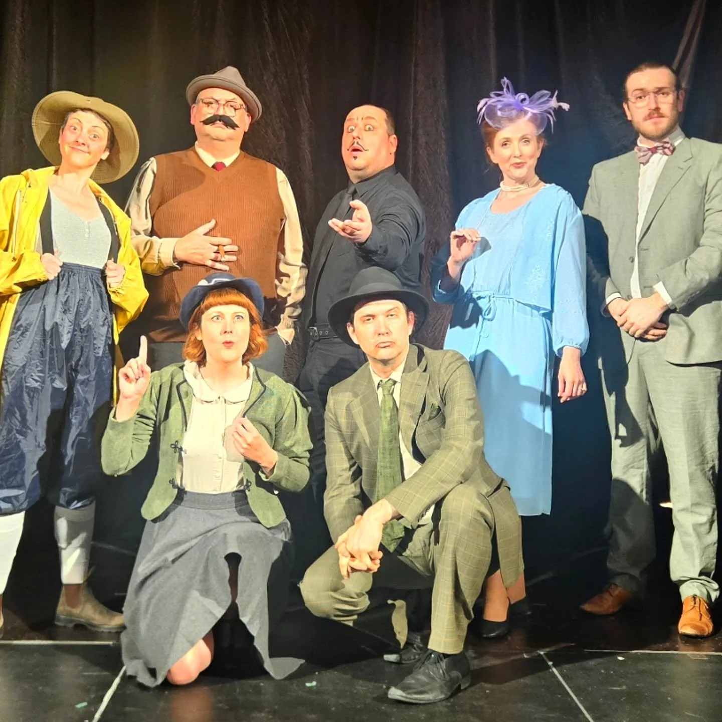 Last night, Briony Berryweather was the victim in a nautical themed mystery: Hook, Line and DEATH. There were fish sacrifices, spooky tea brews, and echoes of Jaws... but what will colour our TWO shows today? First up is our matinee relaxed performan
