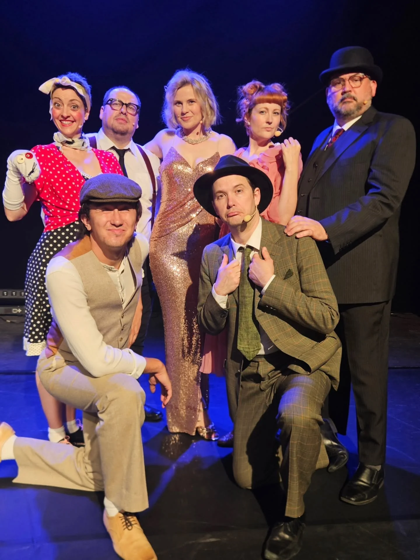 With no shows till Wednesday, today is a dark day at the festival... and last night it was a dark night for Sir David Goosestep. The celebrated thespian and famed bird impersonator was murdered by the deranged puppeteer Lolly Popkins. 

Murder Villag