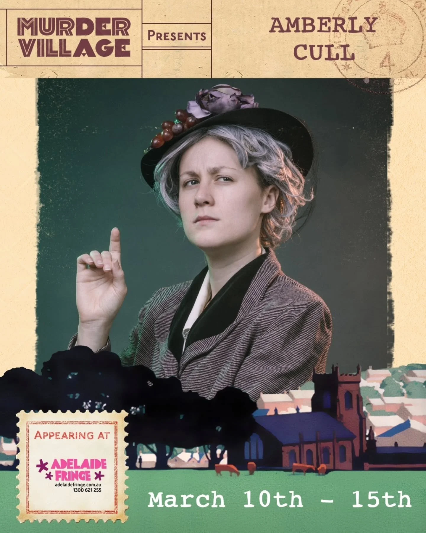 Adelaide, it is time to meet your cast for our Fringe season, which kicks off next Tuesday! Leading the pack is our team of sleuths. Amberly Cull stars as cluey spinster Miss Jemima Marmalade in week one, while Louisa Fitzhardinge solves as mystery n