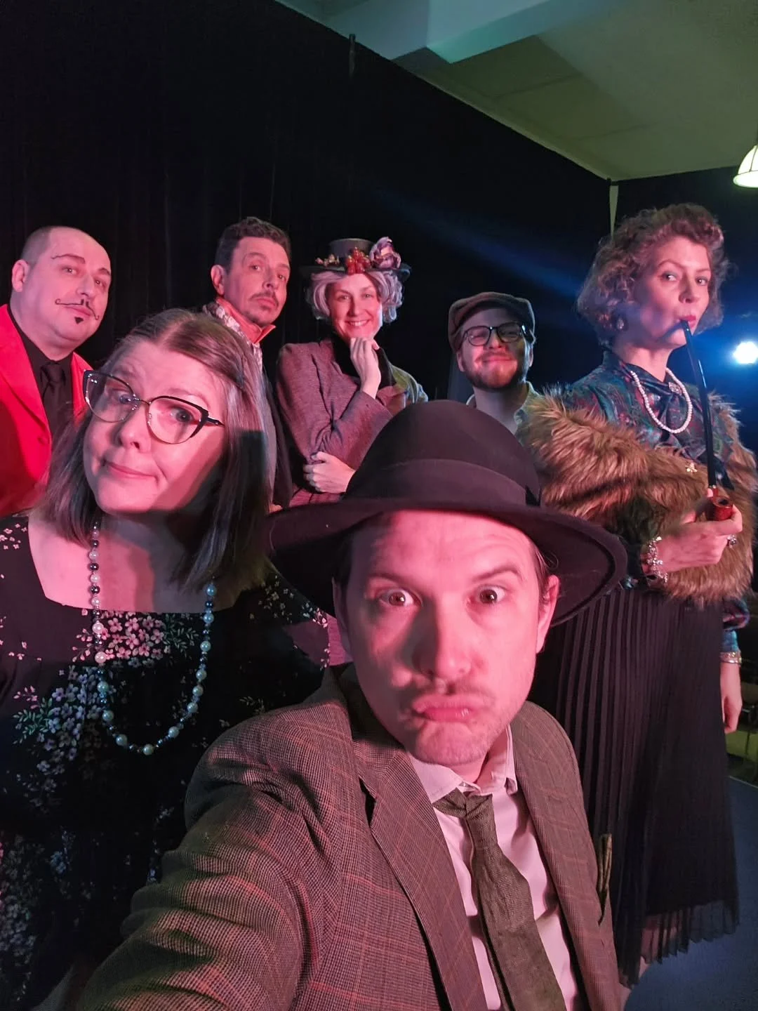 Murder Village ended week one at Adelaide Fringe with a locked room mystery, a fist fight on top of a train carriage, an engagement between an elephant and a spiritualist... AND MURDER! The victim was Baron Maximilian von Brackenslacker - and there a