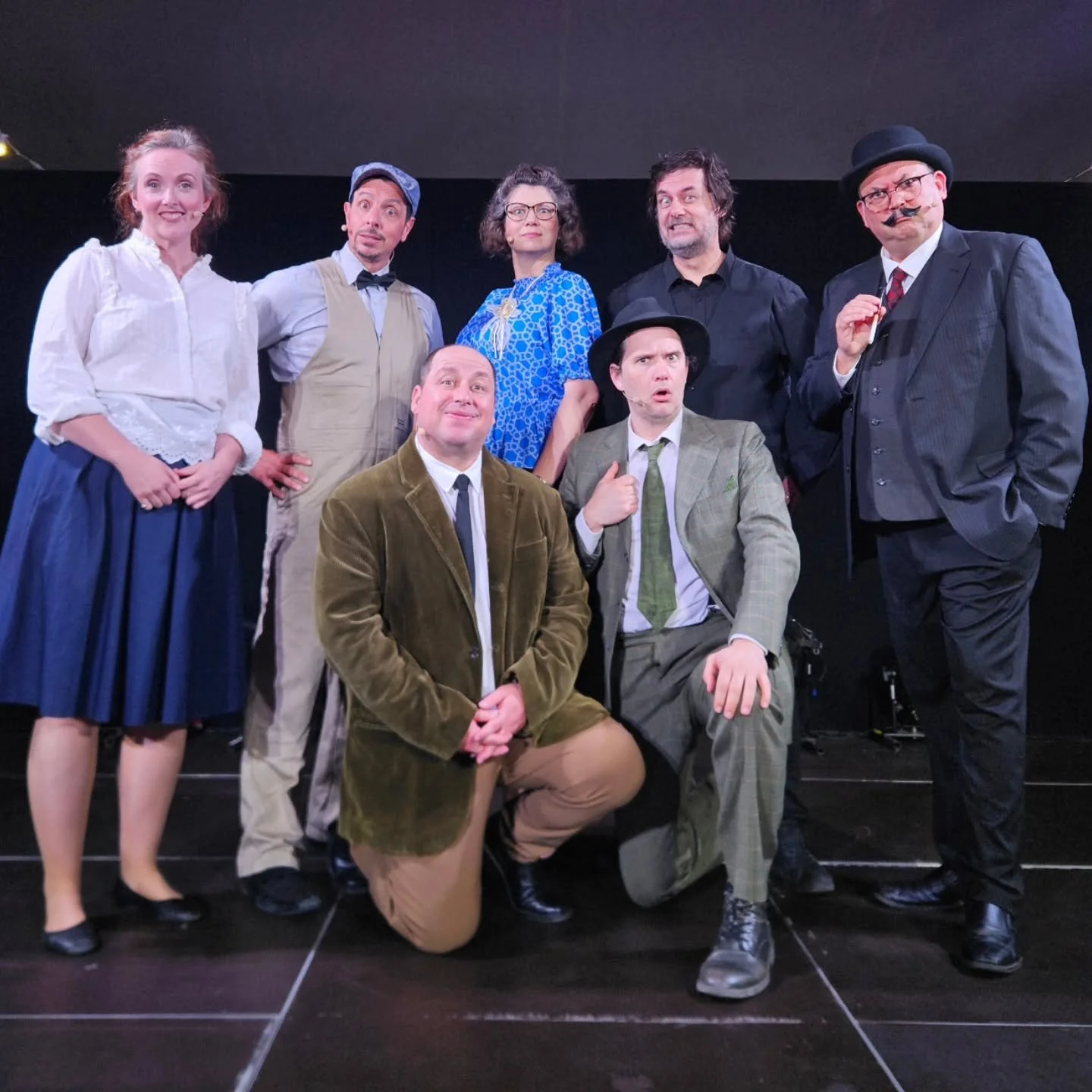 Last night's cast, assembled! Our first Brisbane show for 2026 saw corner store attendant Daisy Allsorts offed by veterinarian Dr Daniel Spaniel, after he got addicted to her home made lollies (now with extra cocaine). Who will die tonight? There are