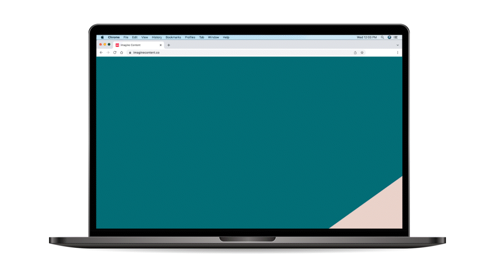 Imagine Content Website Design & ideation