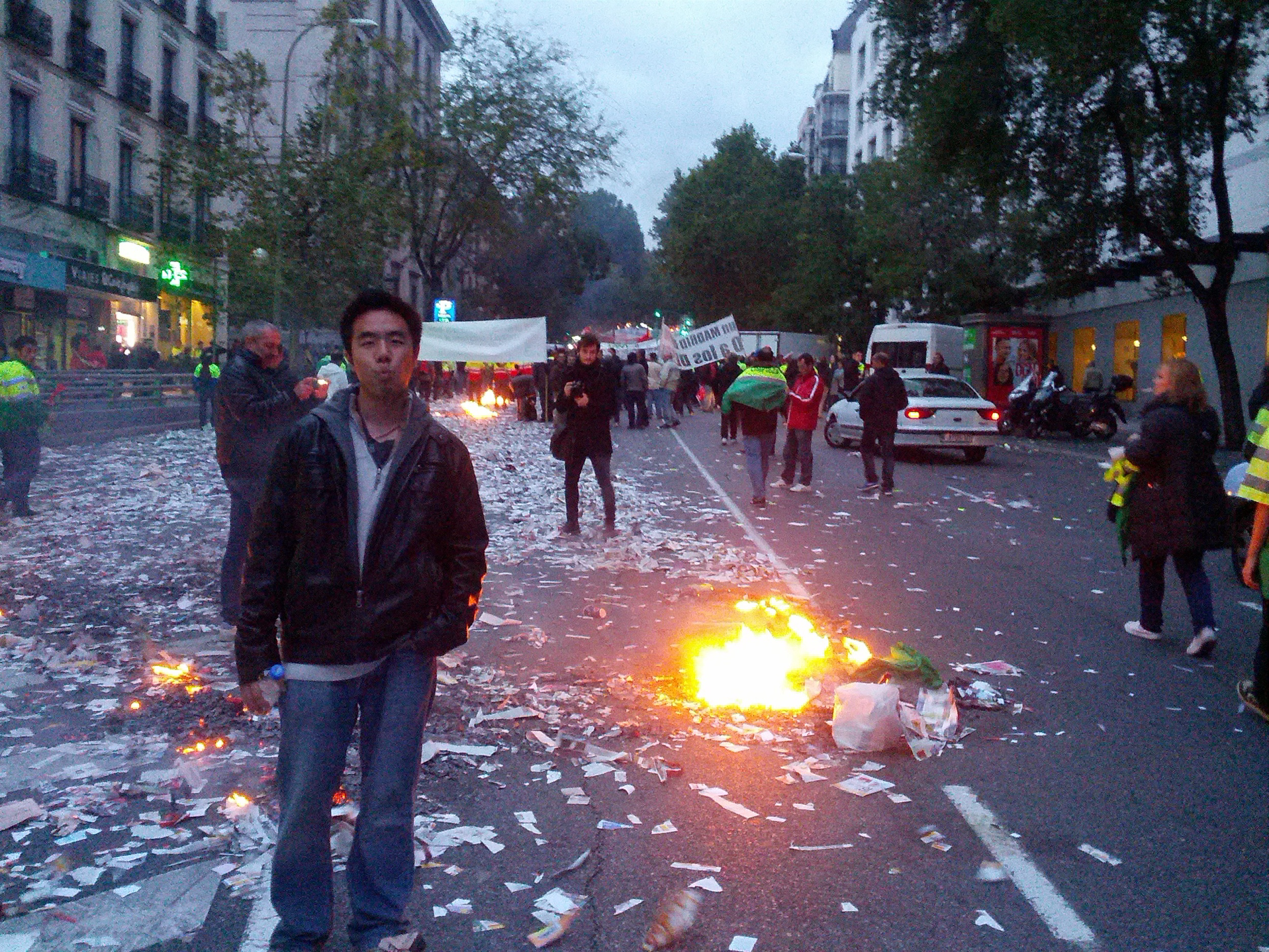 Madrid Wage Riot