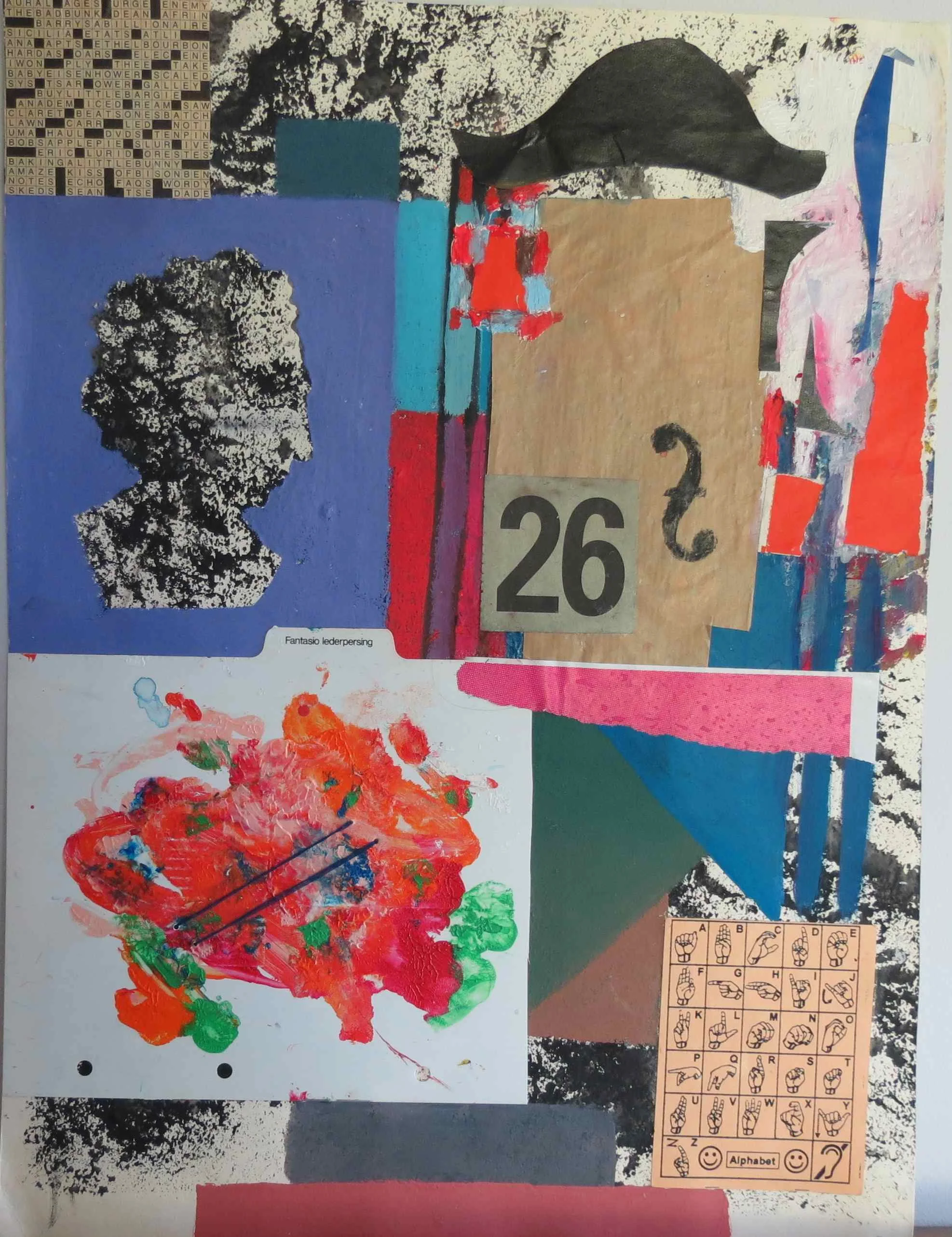 Mozart, 2001, mixed media on paper, 30 cm x 40 cm