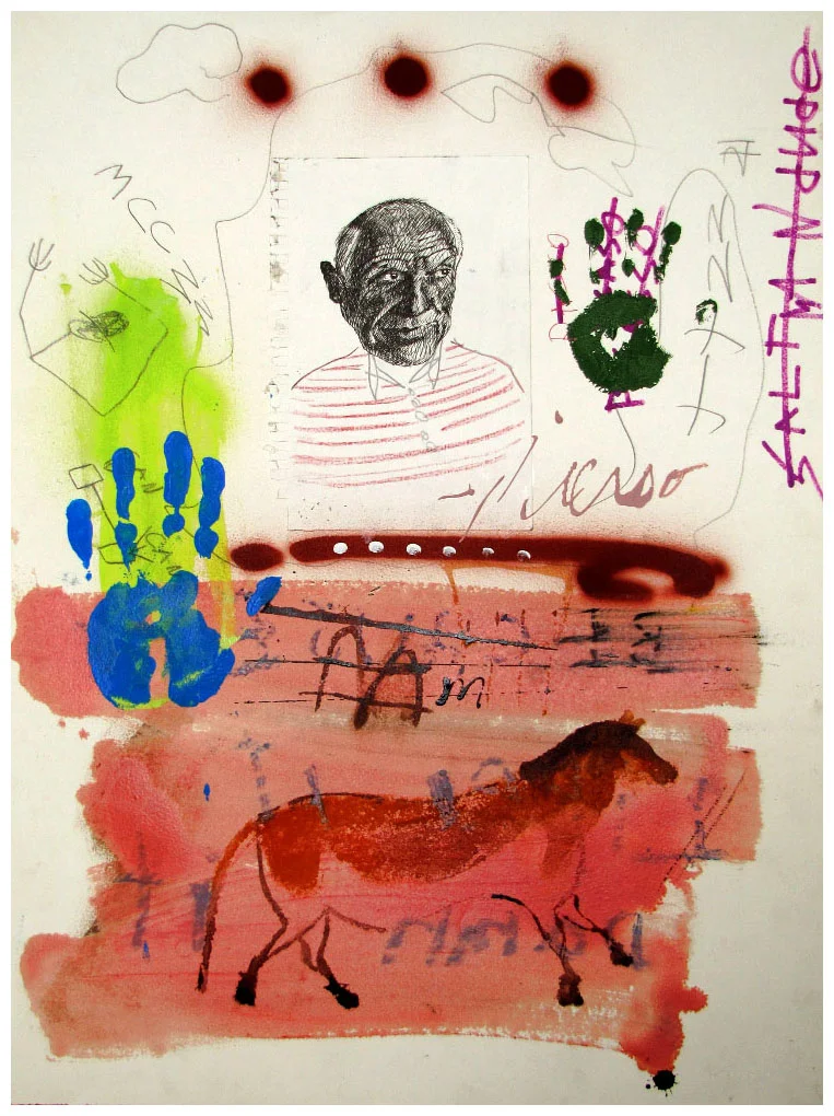Lineage , 2006, mixed media on paper, 65 x 50cm