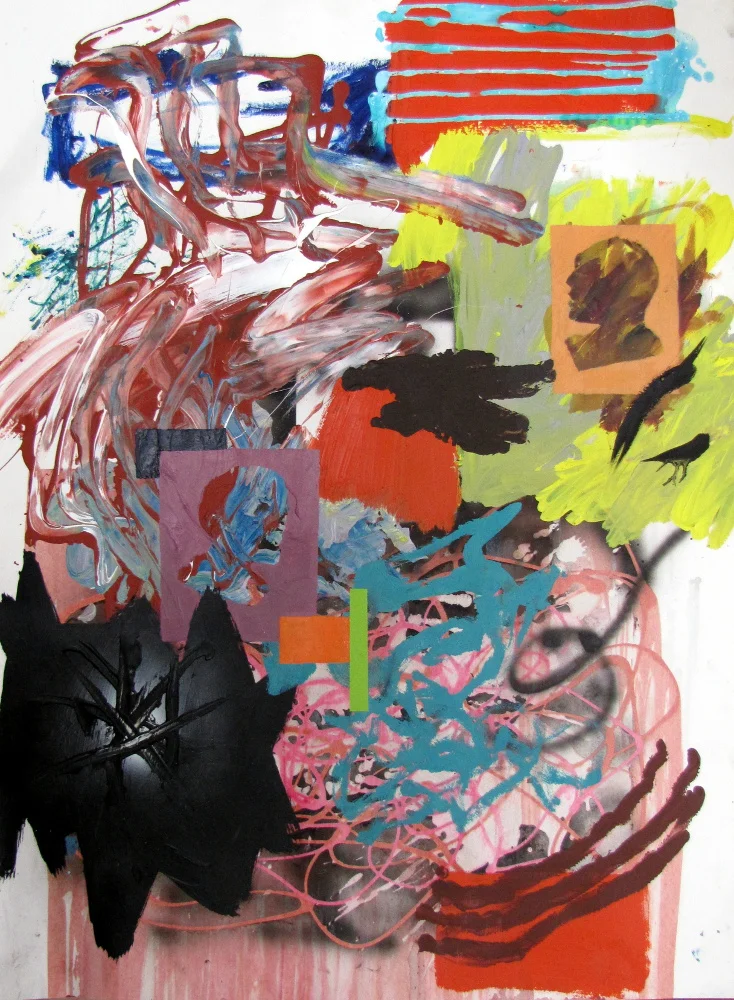 Wartime Study , 2003, mixed media on paper, 76 cm x 56 cm