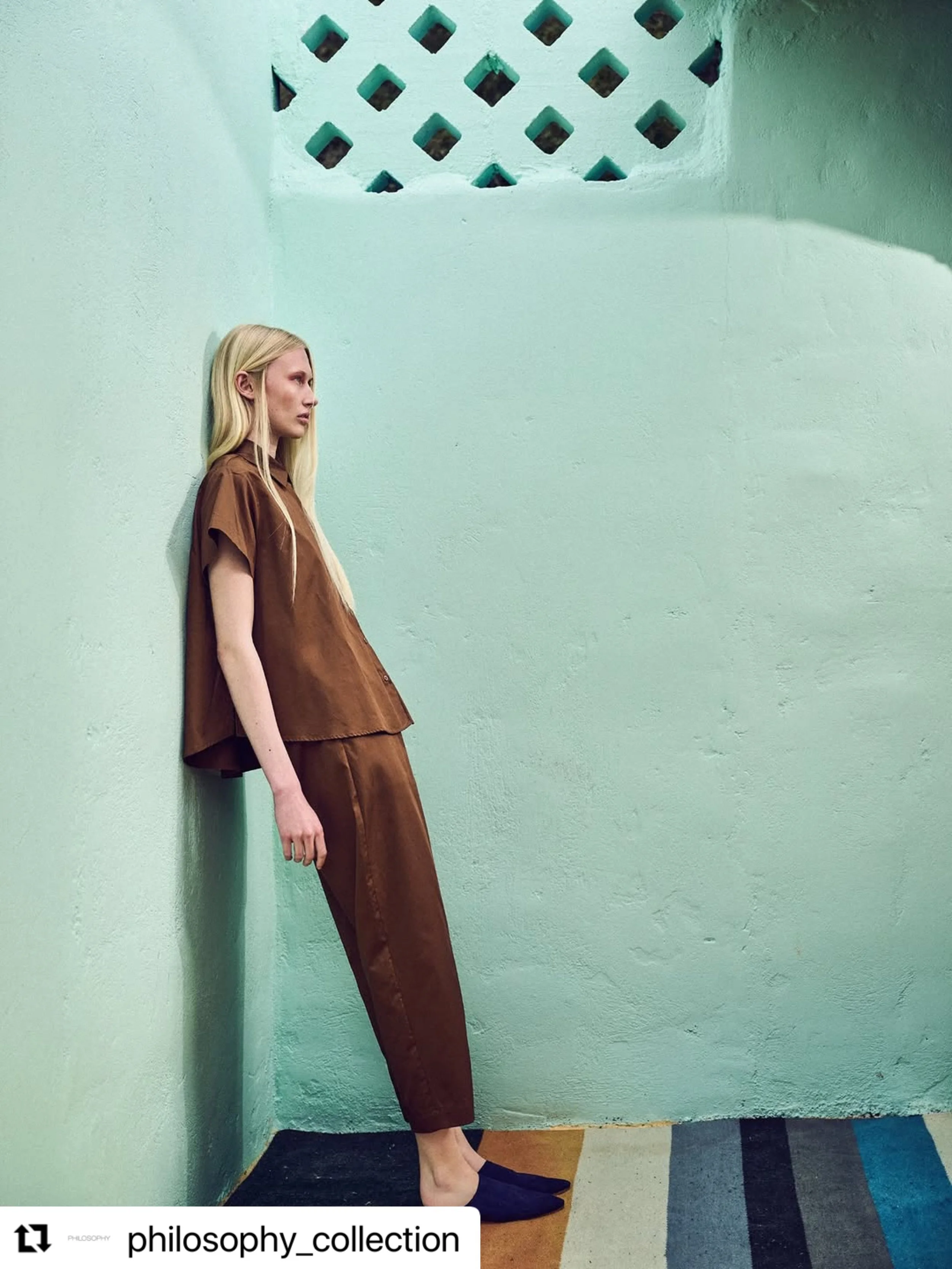 Beautiful work!! Photo @thanassiskrikis makeup @hara_papanicolaou  @philosophy_collection 
The kind of pieces you reach for without thinking. Comfortable enough for every day, refined enough for every occasion.

#ss26 #womenwear #summerstyle #ootdsty