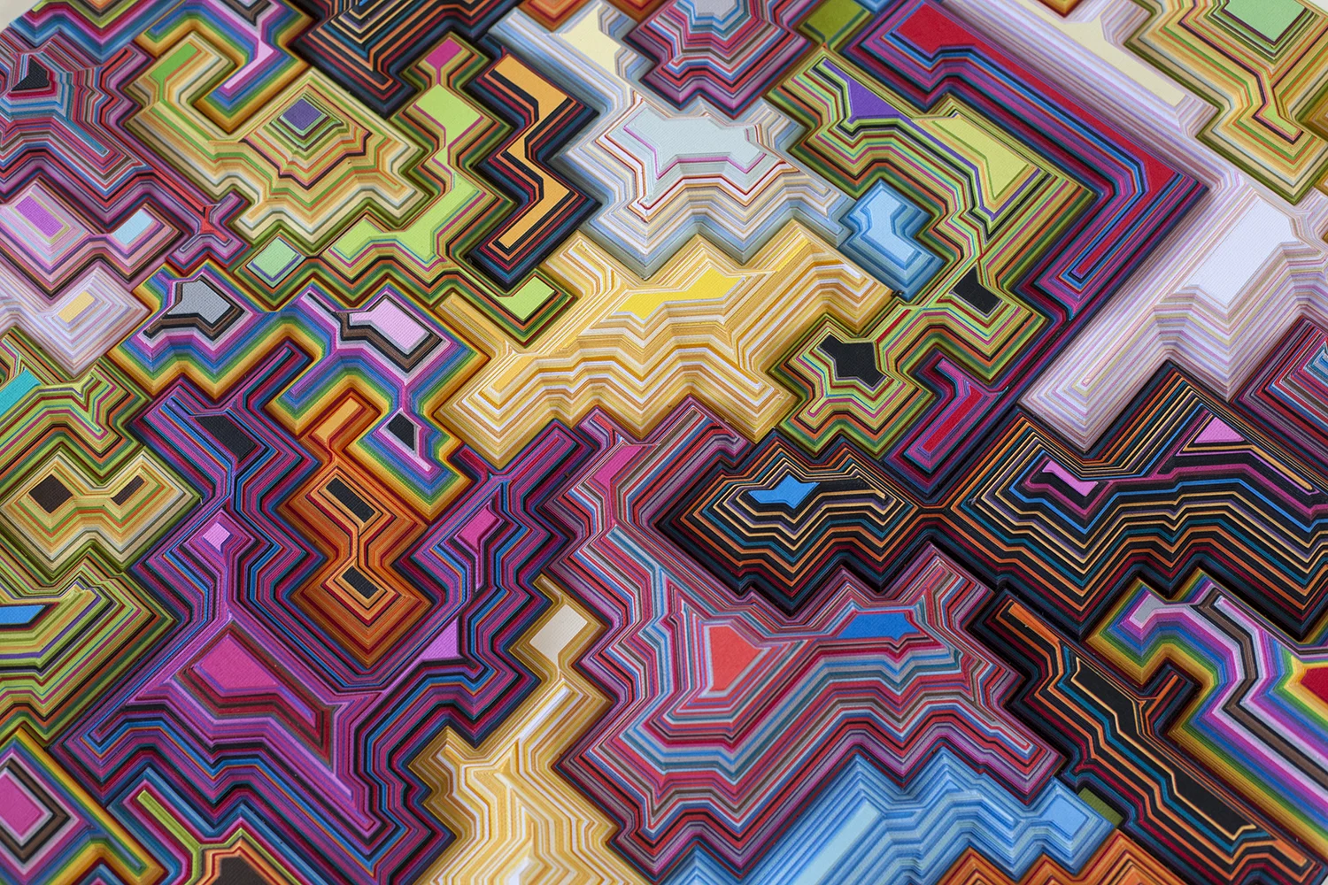 Jacob Leary_2007_81x81x8cm_Stacked paper cuts_Geometric1_detail.jpg
