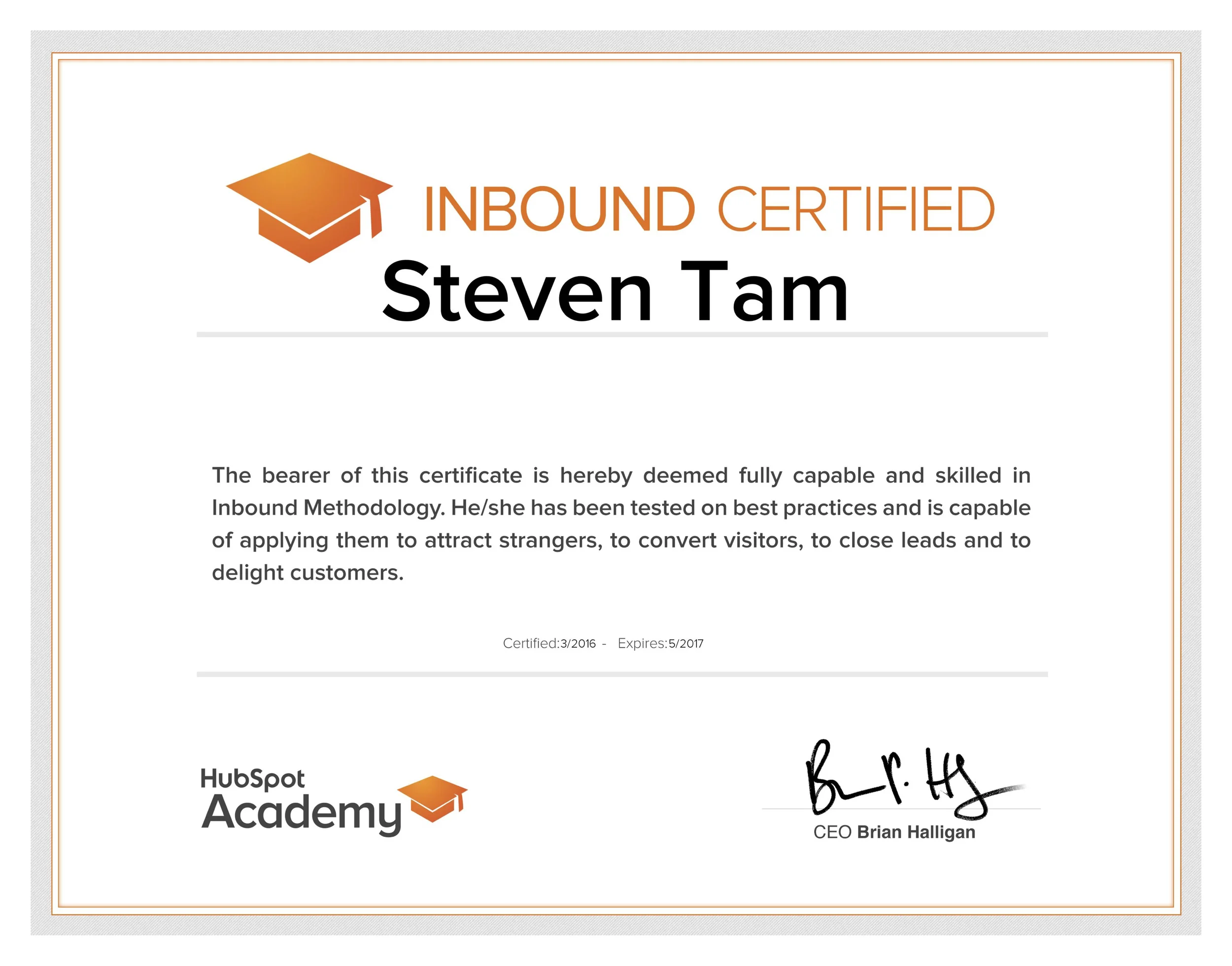 HubSpot's Inbound Certification