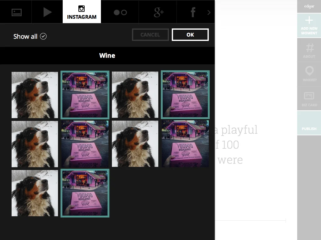 Instagram, Twitter, Flickr... we got it.