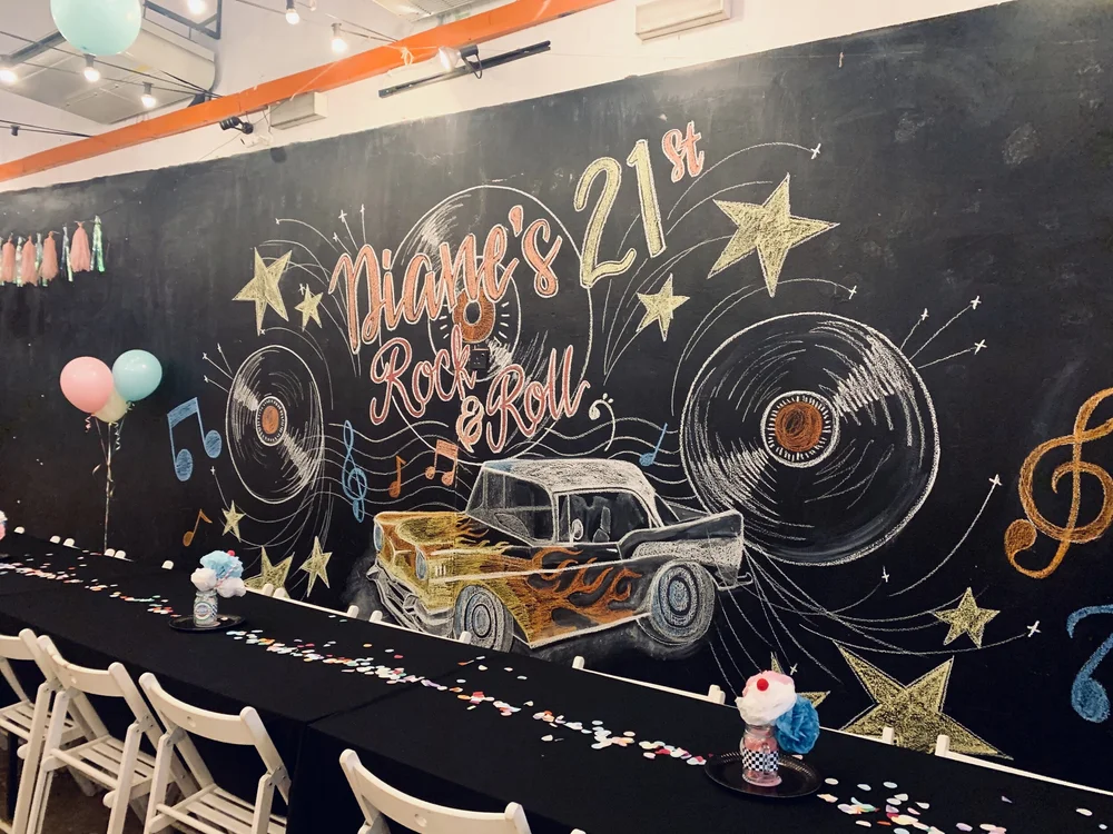 Chalkboard Wall Drawing